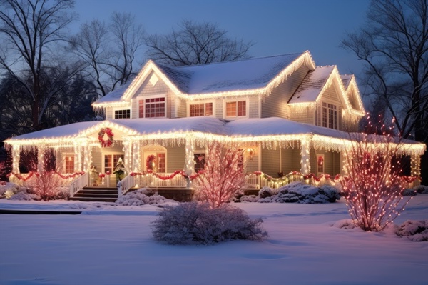 How to Hang Christmas Lights on a Roof